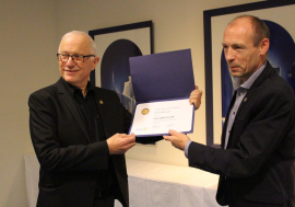 Svein Eiksund får utmerkerlsen "Rotary Paul Harris Fellow"