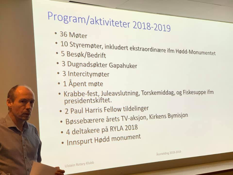 Årsmelding 2018-2019