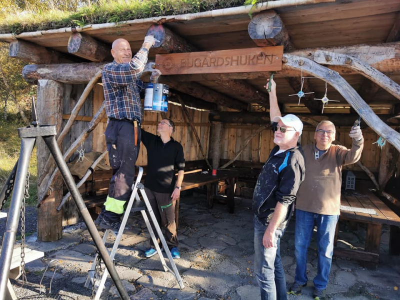 Grunning/beising av Bugardshuken