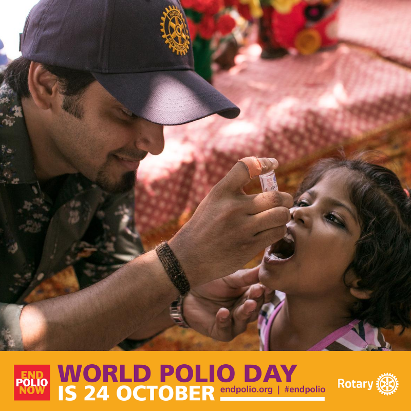 END POLIO NOW! - Gi ditt bidrag 24 oktober