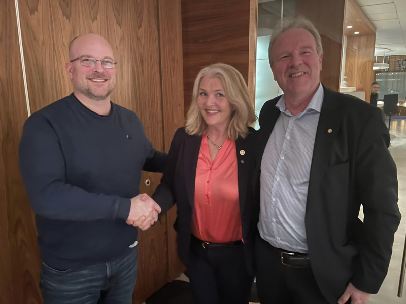 Torskemiddag og nytt Rotarymedlem