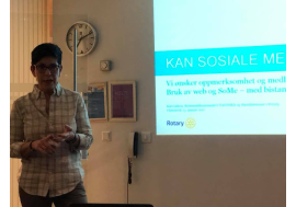 Kari Løken som er Kommunikasjonsjef Tafjord orienterte oss om moglegheitene på Web og Facebook.