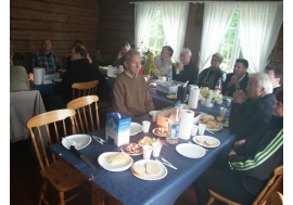 Borgarøya saman med Herøy Rotary + Presidentskifte